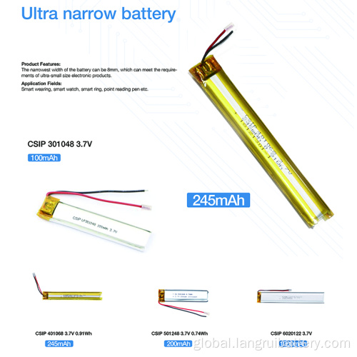 Li-ion Rechargeable Battery Wholesale 503035 3.7v 500mah Rechargeable Battery Lithium Polymer Battery Factory